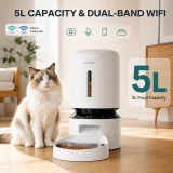 PETLIBRO 喂食器 5L 粮仓容量与双频 WiFi 适配图