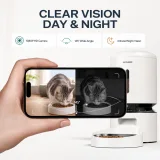 PETLIBRO 喂食器 1080P 广角与红外夜视画面对比图
