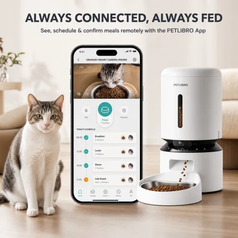 PETLIBRO 喂食器 App 远程查看与投喂价值图